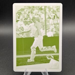 RARE! Serial #d 1/1 Yellow Printing Plate 2009 Topps Ronny Paulino #408 OOAK